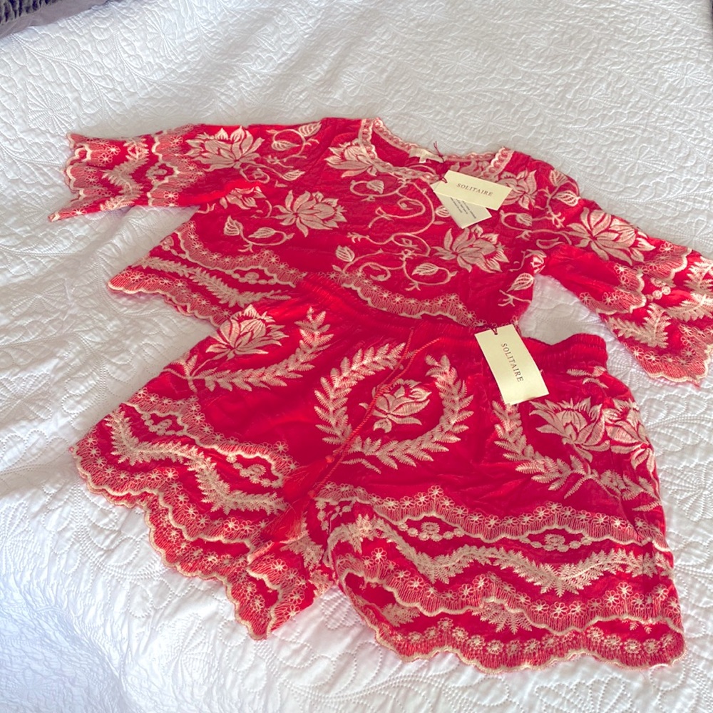 NWT mixed size boho top & shirt set